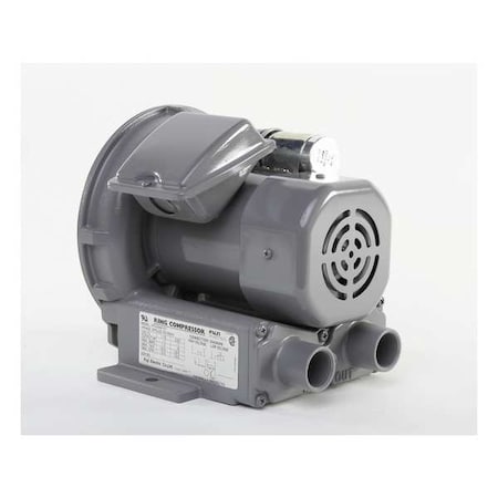 Fuji Electric Regenerative Blower, 0.11 HP, 19.5 CFM VFC080P-5T