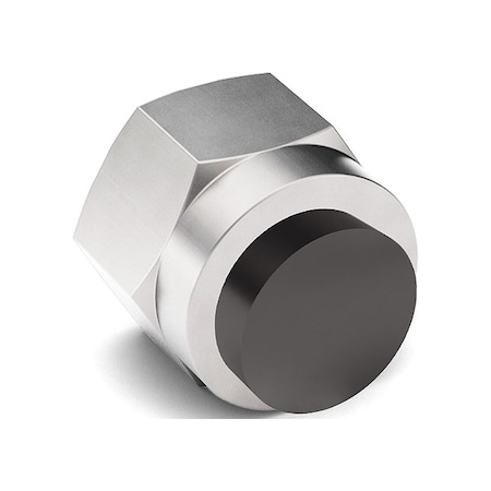 Zoro Select Nylon Insert Lock Nut, #8-32, 18-8 Stainless Steel, Not Graded, Wax, 23/64 in Ht, 20 PK 4CAD7