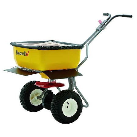 Snowex 160 lbs Cap Broadcast Walk Behind Spreader For Salt, 20 ft Spread, Fixed T Handle SP-85