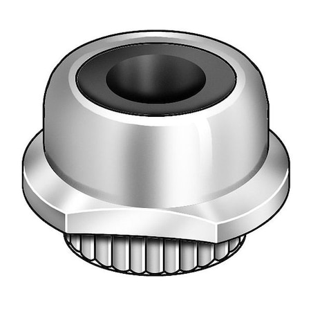 Zoro Select Captive Locknut, No 10-32, Steel, ZP, PK10 4CAF8