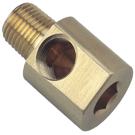 Zoro Select 90 Degrees Elbow Chrome Plated Brass Hex Key Street Elbow, 1/16 in Female NPT X 1/16 in Male NPT 4CCJ4