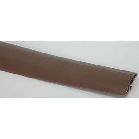 Power First Cable Protector, 9/16 in H, 10 ft L, 2-3/4 in W, 1 Channel, PVC, Brown 4CEJ7