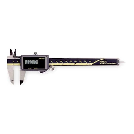 Mitutoyo Absolute Solar Digital Caliper, 0 to 6 In 500-464