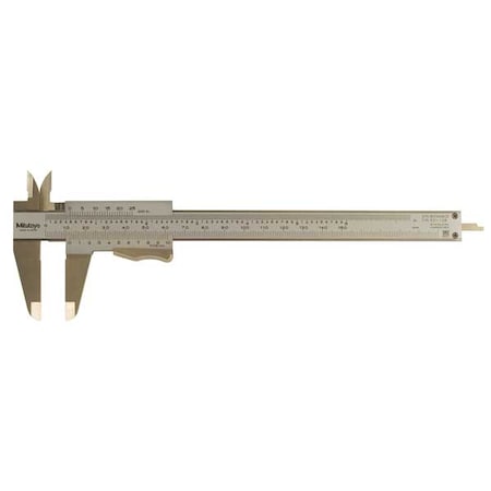 MITUTOYO Vernier Caliper, 0-6 In, 0.001 In Grad 531-128