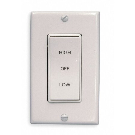 Air Vent Two Speed Rocker Switch, 120V, 10A 58041