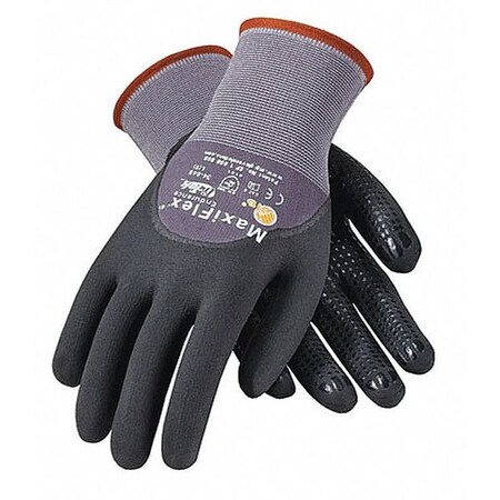thumbnail image 2 of MaxiFlex 34-8743 XL+ Nitrile Coated Cut Resistant Work Gloves – ANSI A2 (12 Count) 2 of 4
