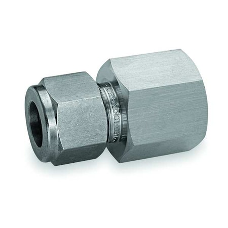 HAM-LET 1/4" Compression x FNPT SS Female Connector 766L   SS 1/4 X 1/4