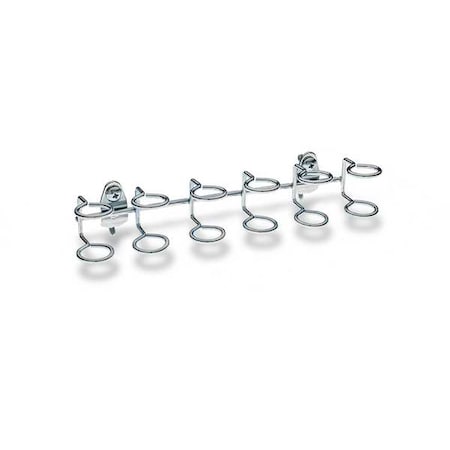 Triton Products 9 In. W Steel Multi-Ring Tool Holder for 1/8 In. and 1/4 In. Pegboard, PK2 76666