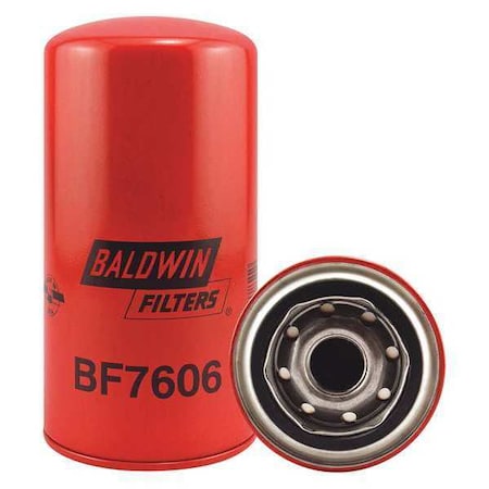 Baldwin Filters Fuel Filter, 7-3/16 x 3-11/16 x 7-3/16 In BF7606