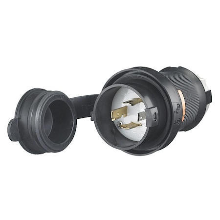 Hubbell Wiring Device-Kellems Watertight Locking Plug, L14-20P, 20 A, 125/250V AC, Single Phase, 3 Pole, Screw Terminals HBL2411SW