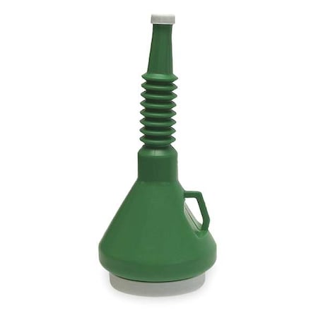 Funnel King Polyethylene, 1-1/2 qt., 14", 6", 1", Green 32140