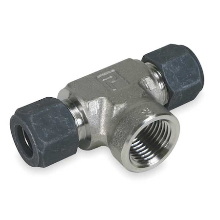 Parker 3/4" x 1/2" FNPT x CPI 316 SS Female Branch Tee 8-8-8 OBZ-SS