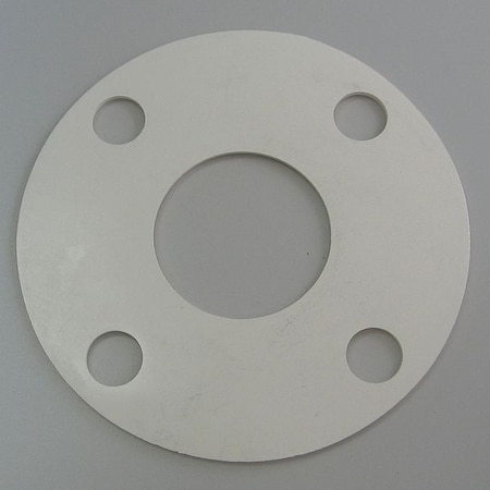 ZORO SELECT Flange Gasket, Full Face, 4 In, Nitrile 4CYU7