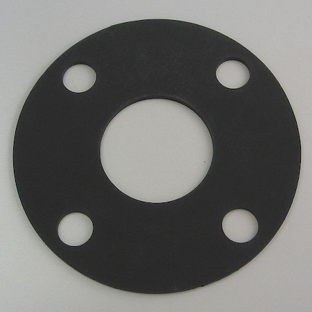 Zoro Select Flange Gasket, Full Face, 1 In, Viton 4CYV4
