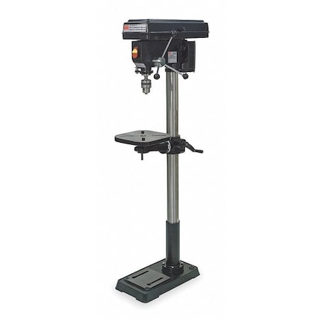 Dayton Floor Drill Press, 1/2, 115/230 V, 16" Swing, 12 Speed 4CY86