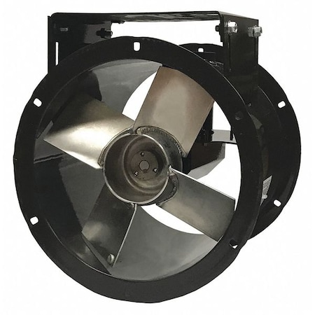 Dayton 12" Tubeaxial Fan w/ Motor & Drive Pkg, 115/230VAC 7F930