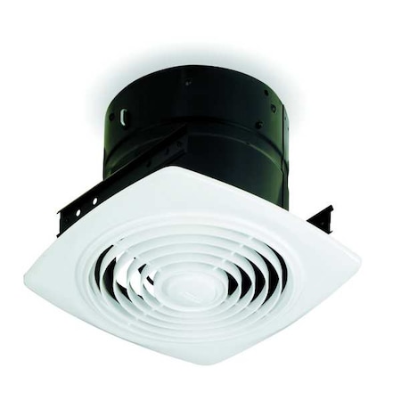 Broan-Nutone Ceiling Exhaust Fan for 8 in Dia Duct, 200 cfm, 8.5 Sones, Medium Profile, 11.5 in W x 11.5 in L 505
