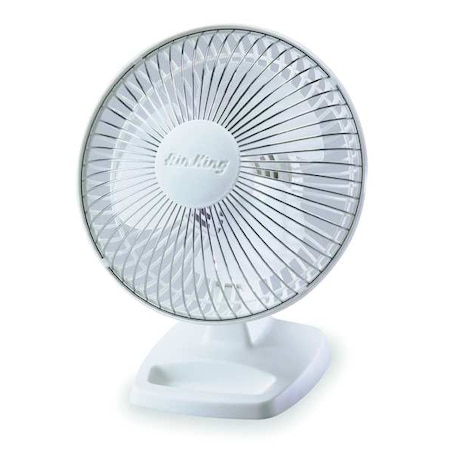 Air King Floor Fan, 6 in, Non-Oscillating, 2 Speeds, 120VAC, Tilting Head 9146
