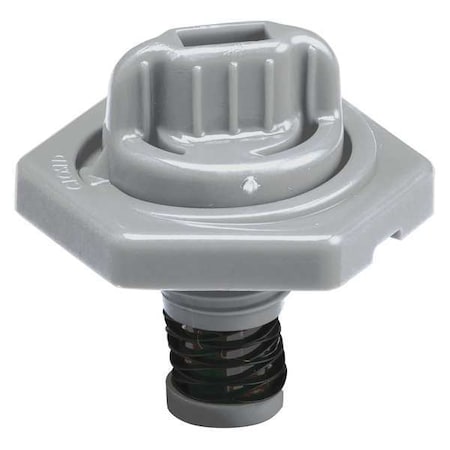 Trico Breather Vent, HDPE/PVC, 1.50 in. H, Gray 24017