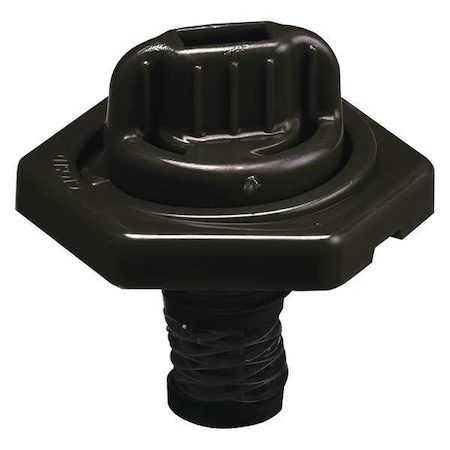Trico Breather Vent, HDPE, 1.50 in. H, Black 24010