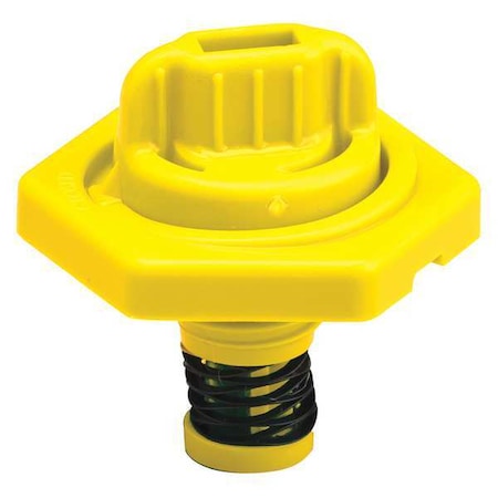 Trico Breather Vent, HDPE, 1.5 in. H, Yellow 24011