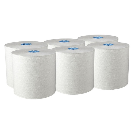 Kleenex Hard Roll Paper Towels for Blue Core Dispensers, White, (700'/Roll, 4,200'/Case), 6PK 25637