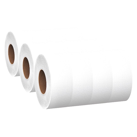 Scott Scott 100% Recycled Fiber Hi-Capacity Jumbo Roll Toilet Paper, Non-perforated, 1,000'/Roll, 12PK 67805