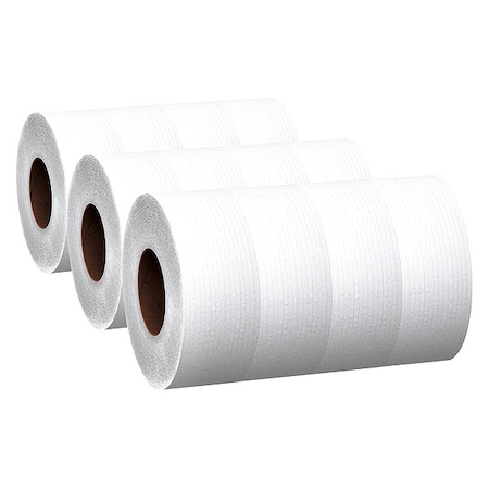 Scott High-Capacity Jumbo Roll Toilet Paper, 2-Ply, White, Non-perforated, (1,000'/Roll), 12PK 07805