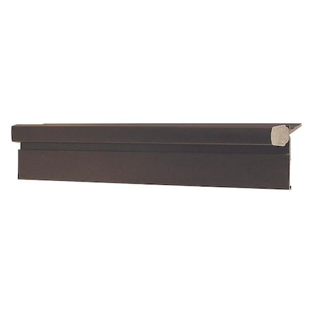 Pemko Piano Hinge, Aluminum, Half Surface Mounting, 2 in Leaf W x 95 in Leaf H, Dark Bronze Anodized DHS95HD1-HT-LH