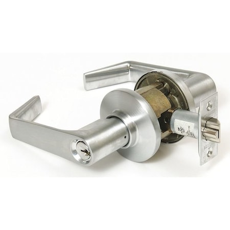 SCHLAGE Lever Lockset, Mechanical, Classroom, Grd.2 S70PD SAT 626 10-025 KD C123