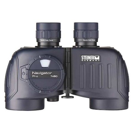 Steiner Optics Marine with Compass Binocular, 7x Magnification, Porro Prism, 370 ft @ 1000 yd Field of View 7155