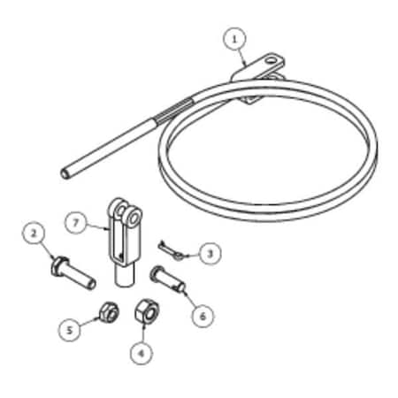 B & P Manufacturing Cable Kit, with A8 Style Handle 2006-307