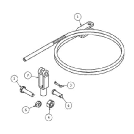 B & P Manufacturing Cable Kit, with A5 Style Handle 2006-308
