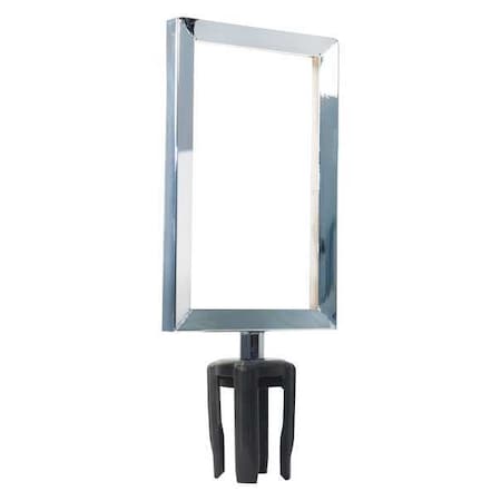 Visiontron Sign Frame, 11in.Hx7in.L, Polished Chrome FR711HDPC-CSB