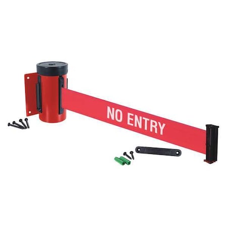 Retracta-Belt Retractable Belt Barrier, 10 ft., Red WM700RD-NE-RE