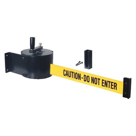 Retracta-Belt Retractable Belt Barrier, 50 ft., 8-1/2inH WM5000-CAU-HDRE