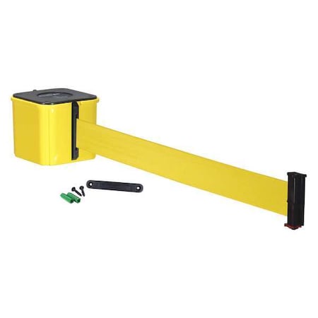 Retracta-Belt Retractable Belt Barrier, 25 ft., Yellow WM412YW25-YW-RE