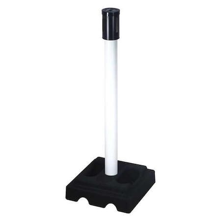 Retracta-Belt Outdoor PVC Post, Receiver/No Belt 322PWH-RCV