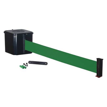 Retracta-Belt Retractable Belt Barrier, 30 ft., Green WM412SB30-GN-RE