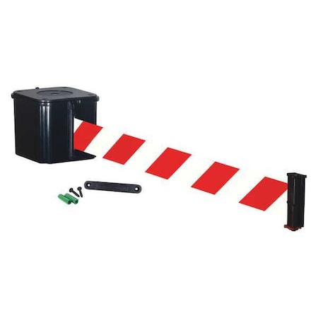 Retracta-Belt Retractable Belt Barrier, 30 ft., 4-1/2inW WM412SB30-RWD-RE