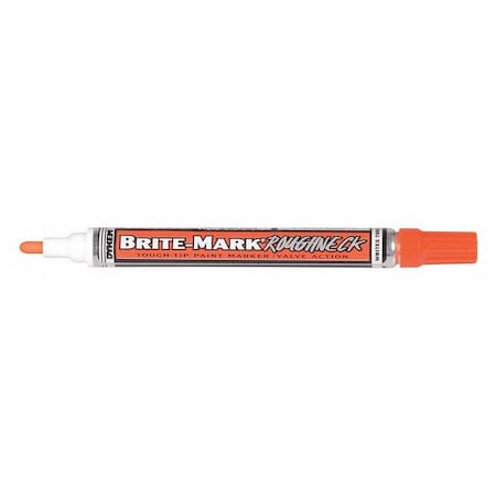 Dykem Paint Marker, Medium Tip, Orange Color Family, Paint 84205