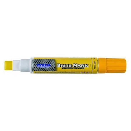 Dykem Industrial Marker, Fine Tip, Yellow Color Family, Paint 77004