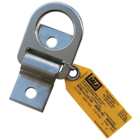 3M Dbi-Sala D-Ring Anchor Plate, 4 1/2 in Length, 310 lb Weigth Capacity, Steel Anchor 2101638