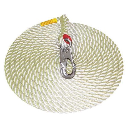 3M Dbi-Sala PRO(TM) Vertical Lifeline, 50 ft Length, 310 lb. Weight Capacity 1299997