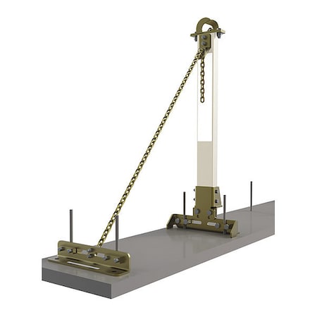 3M Dbi-Sala SecuraSpan Kit, End Anchor, Retrofit Rebar Stud, Not Applicable Length, 310 lb Weight Capacity 7400053