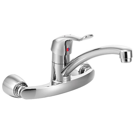 Moen Low Arc Kitchen Faucet, Manual, 8" Mount, 3 Hole 8713