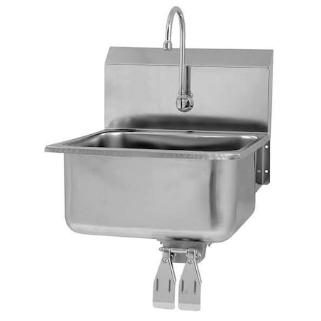 Sani-Lav Hand Sink, With Faucet, 21 In. L, 20 In. W 525L