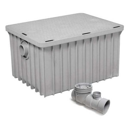 Endura Interceptor Grease Interceptor, 4" Pipe Dia., Thermoplastic 3935A04