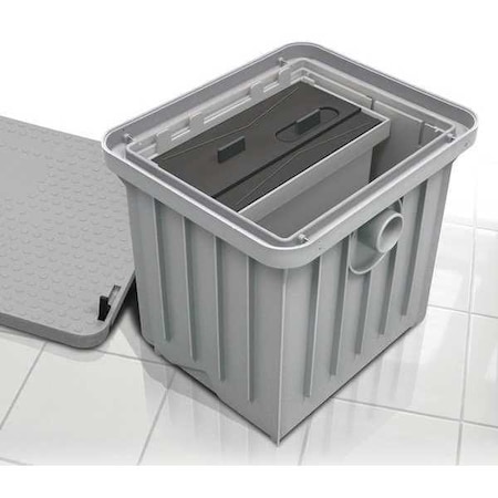 Endura Interceptor Solids Interceptor, 2" Pipe Dia., Thermoplastic 3911A02