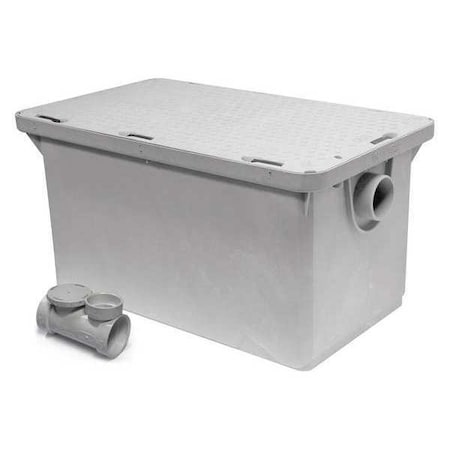 Endura Interceptor Grease Interceptor, 2" Pipe Dia., PP Thermoplastic 3925XTA02